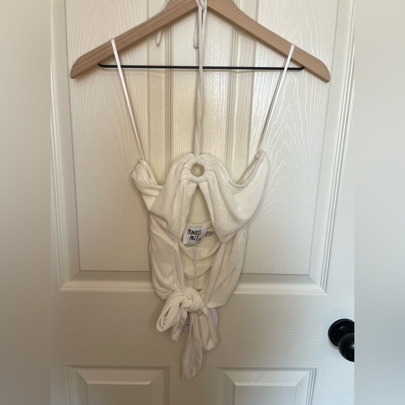 NWT Princess Polly Loriella Ring Detail Crop Top White - Picture 4 of 6